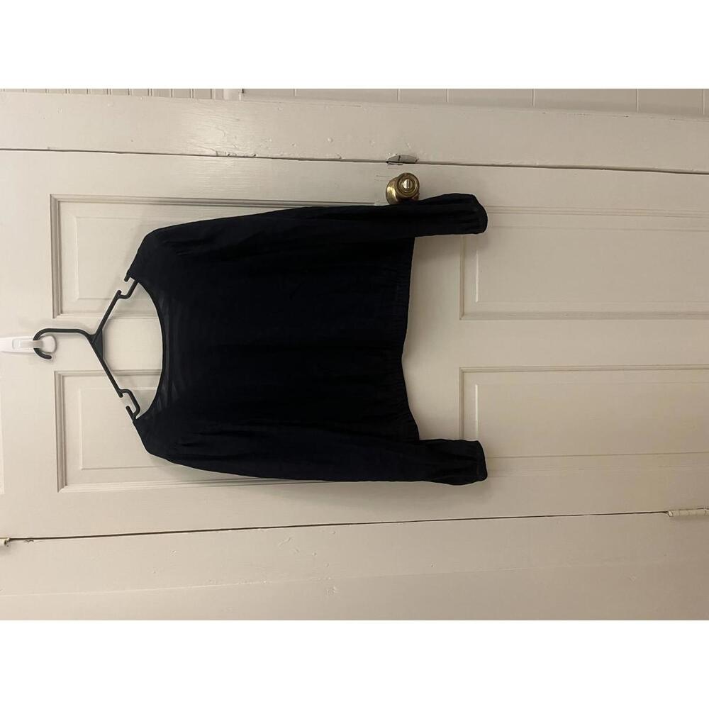 LOFT Black Long Sleeve Blouse - Size Small